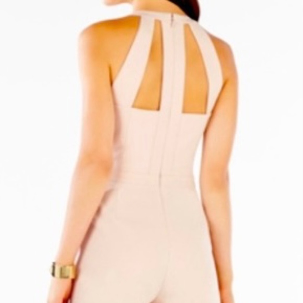 BCBG Marlin Cut Out Dusty Pink Jumpsuit - XXS
